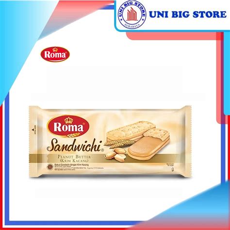 Jual Roma Sandwichi Biscuit Peanut Butter Gr Biskuit Krim Kacang