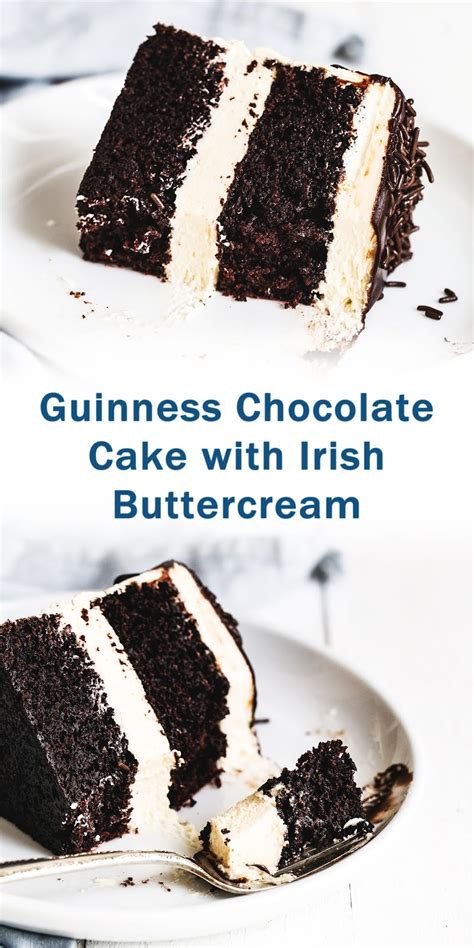 Guinness Chocolate Cake With Irish Buttercream