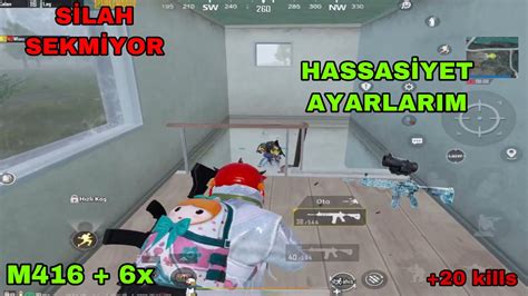 EN İYİ HASSASİYET AYARLARI 20 KİLLS M416 6X İpad 8 Nesil