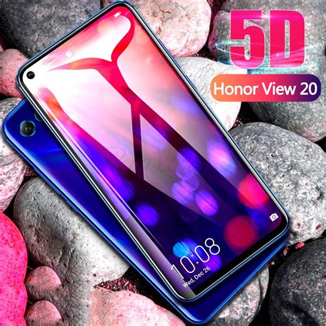 5d Curved Full Glue Tempered Glass For Huawei Honor View 20 Screen Protector Huawey Honor V20