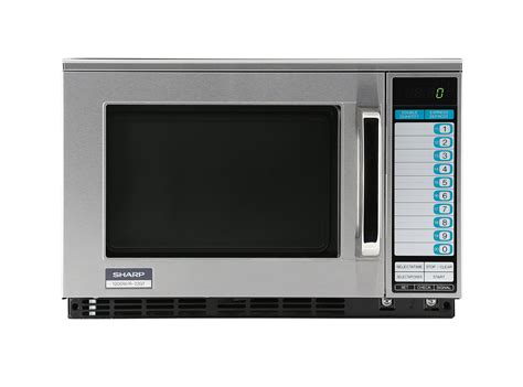 Sharp R 22gtf Heavy Duty 1200 Watt Commercial Microwave Stainless