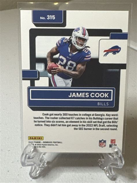 Panini Donruss Press Proof Premium James Cook Rc Gold Ebay