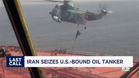 Iran seizes U.S.-bound oil tanker