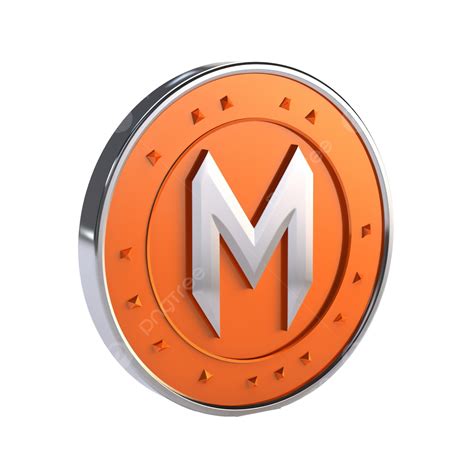 Monero Xmr Badge Crypto D Rendering Bitcoin Background Business Png