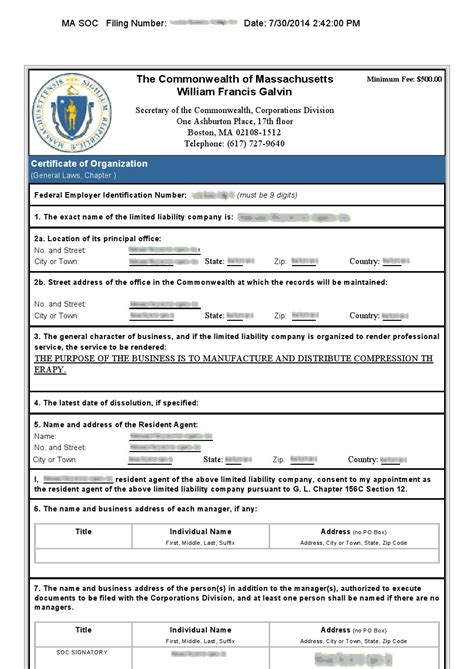 Massachusetts S Corp Filing And Formation Requirements Service