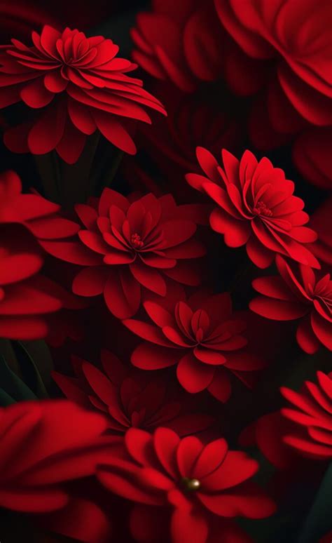 Red Flowers iPhone Wallpaper 4K – EĞİTİM KÜLTÜR