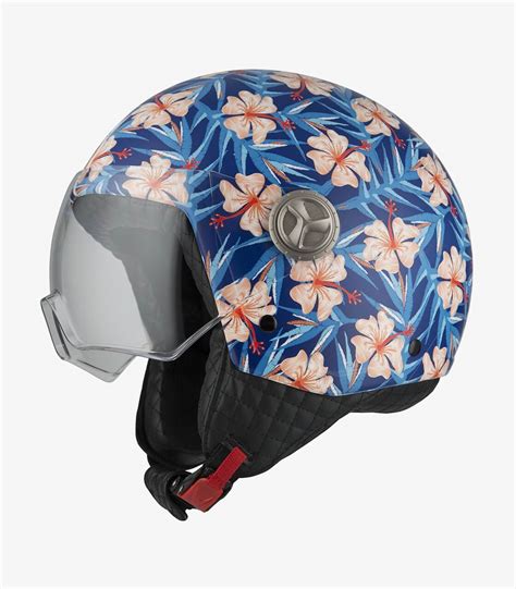 NZI Zeta Optima Matt Hibiscus Open Face Helmet