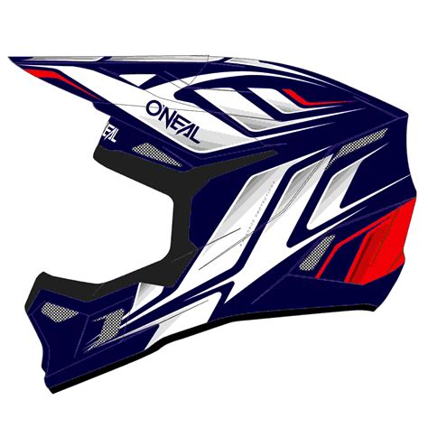 O Neal Series Vertical Motocross Enduro Mtb Helm Blau Wei Rot