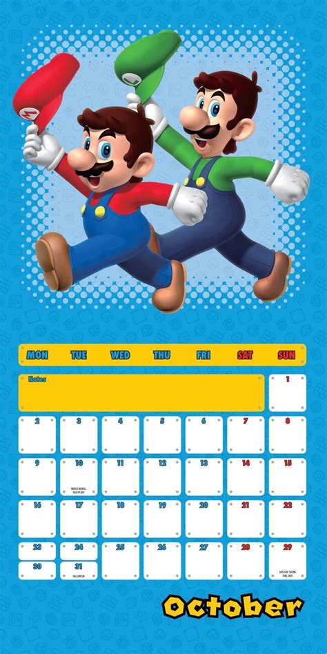 Super Mario 2023 Wall Calendars 2024 Buy At Europosters