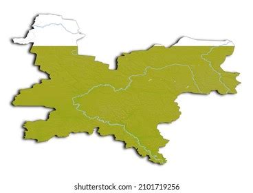 kirov oblastrussia map shaded relief map stock illustration shutterstock