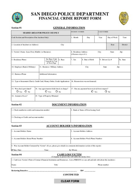 Crime Report Form Fill Out Sign Online DocHub