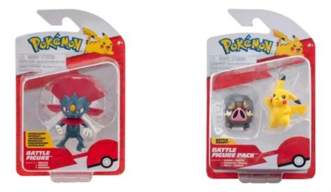 Pok Mon Battle Figure Pack Lechonk Pikachu Weavile Pack Env O Gratis