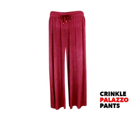 Buy Crinkle 6pcs Palazzo Pants 54373 Price In Qatar Doha