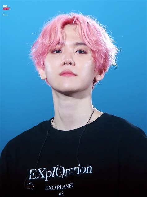 Just 18 Photos Of Baekhyun And His Cherry Blossom Pink Hair Because