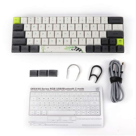 Epomaker Sk S Hot Swappable Bluetooth Wireless Wired Mechanical Keyboard With Rgb Backlit