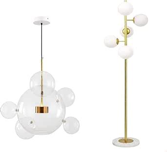 Kco Lighting Modern Globe Bubble Chandelier Light Clear Glass Ball