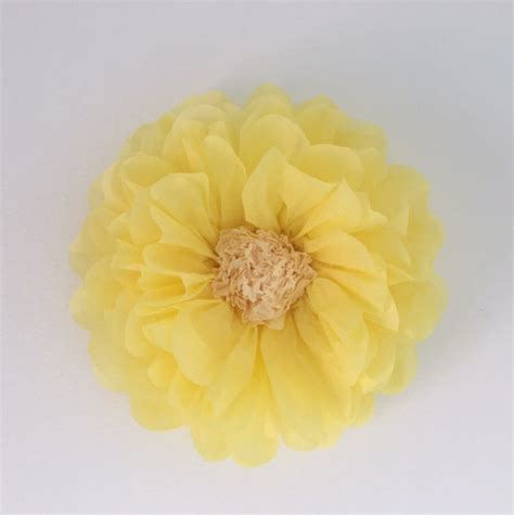 Tissue Paper Flowers In Yellow White And Sunflowers Etsy