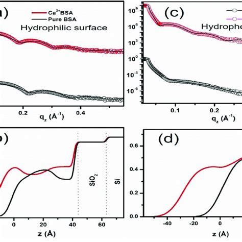 X Ray Reflectivity Data Open Circles Fitted Curves Solid Lines And