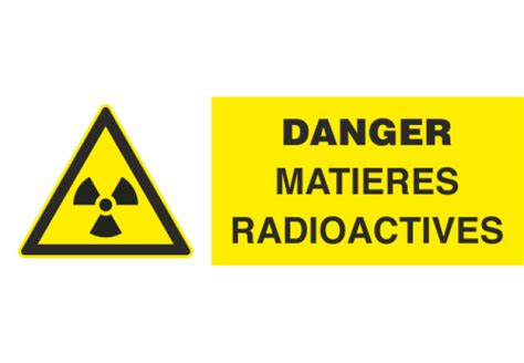 Panneau Danger Matieres Radioactives Mpa Pro