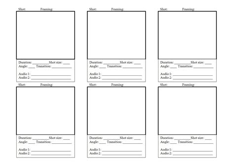 Storyboard Template Storyboard Storyboard Design