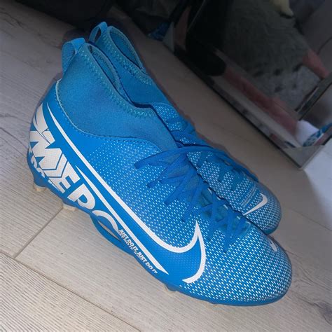 Blue Nike Astro football boots #footballboots - Depop