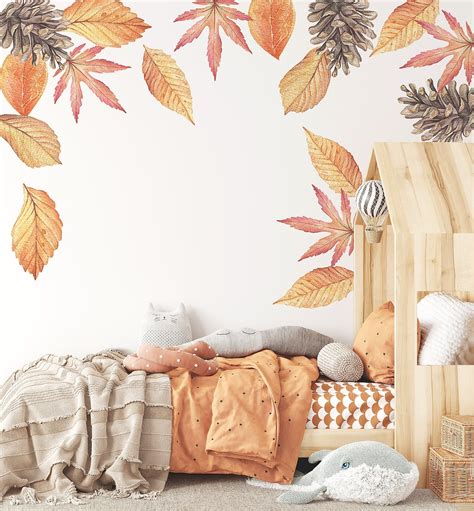 Autumn Leaf Wall Decals - Etsy