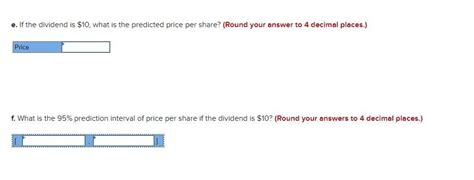 Solved Following Is Information On The Price Per Share And Chegg