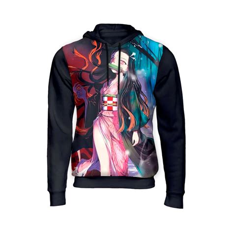 Moletom Blusa Nezuko Kamado Anime Kimetsu No Yaiba Top No Shoptime