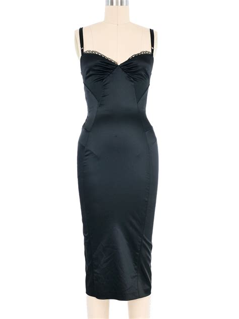 Dolce And Gabbana Satin Bustier Dress