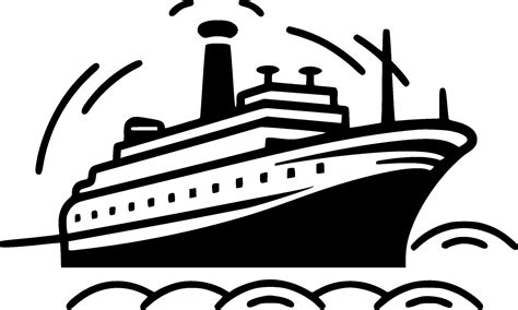 Cruise Minimalist And Simple Silhouette Vector Illustration 25340598