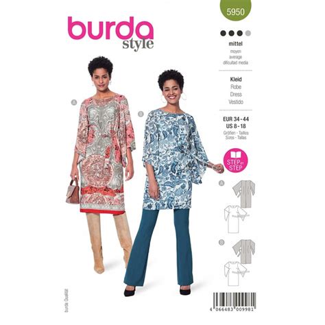 Patron Burda Robe Manches Vas Es