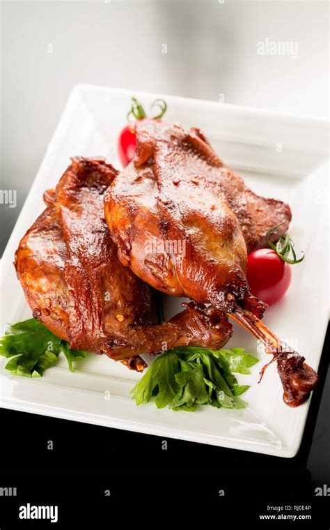 Braised duck legs, Chinese cuisine Stock Photo - Alamy