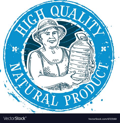 Drinking water logo design template bottle Vector Image