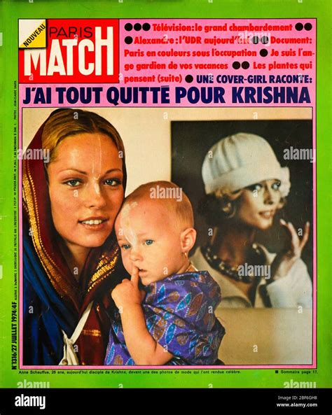 Frontpage Of French News And People Magazine Paris Match N Anne