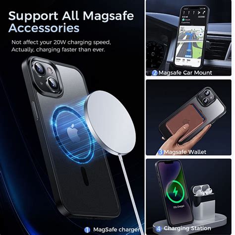 Amazon.com: STBYSP Magnetic iPhone 13 Case & iPhone 14 Case for MagSafe ...
