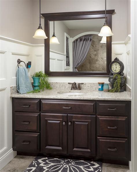 Dark Wood Bathroom Cabinets Dearhealthierme