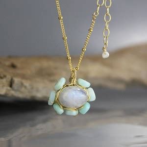 Opal Jewelry, Moonstone Opal Necklace, Necklace for Mom, Gold Filled ...