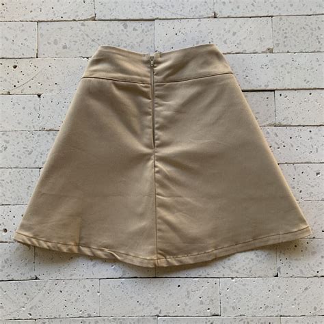 Short Saia Cotton Recortes E Es Lateral Nude Dondoca Moda Feminina