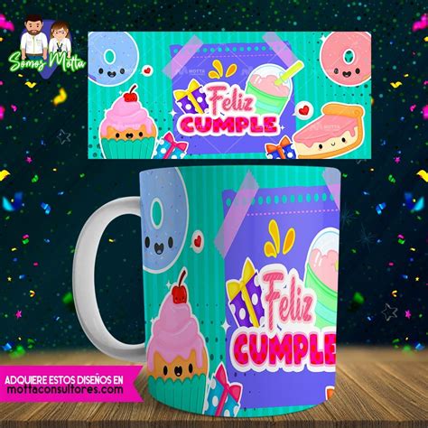 Dise Os Feliz Cumplea Os Para Sublimar Tazas En Expresi N Etsy Espa A