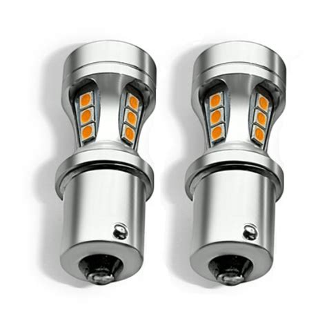 BAU15S 1156 PY21W High Power LED Oranje Canbus Knipperlichten Set