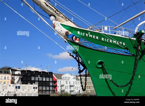 Museumship RICKMER RICKMERS Hamburg Harbor Germany Europe Stock