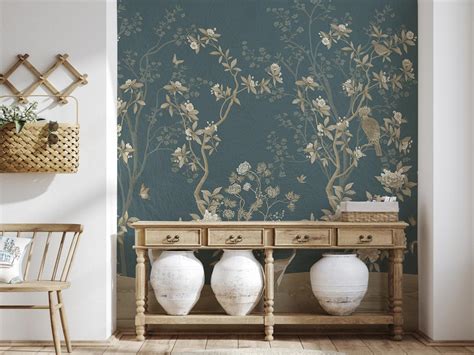 Vintage Chinoiserie Wallpaper