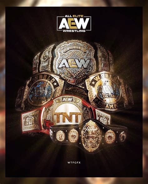 WTFGFX |💥 on Instagram: "#AEW @aewontnt 🏆#AEWwrestling Championships ...