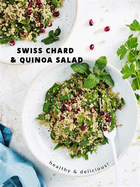 Swiss Chard Salad Quinoa Ensalada De Acelgas Chard Recipes