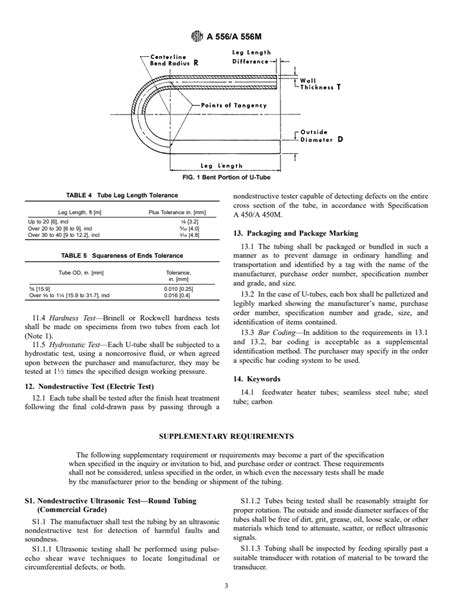 Astm A556a556m 96 Standard Specification For Seamless Cold Drawn