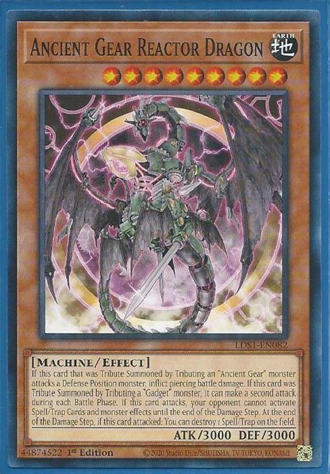 Lds1 En082 Ancient Gear Reactor Dragon Common Legendary Duelists Season 1 Trading Card