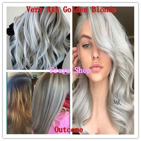 Very Ash Golden Blonde Hair Color With Oxidant Bob Keratin