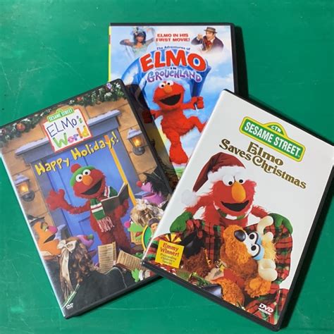 Sesame Street Media Elmo Christmas Dvds And Elmo In Grouchland Dvd