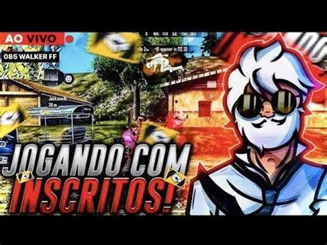 FREE FIRE AO VIVO LIVE 4X4 INSCRITOS RANKED INSANA OS