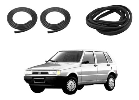 Kit Borracha Portas E Porta Mala Da Fiat Uno